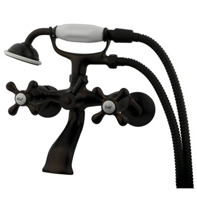 Elements of Design Double Handle Deck Mount Clawfoot Tub Faucet Trim