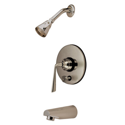 Elements of Design Silver Sage Tub and Shower Faucet Single Handle