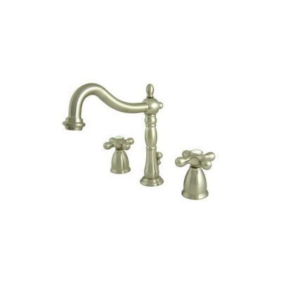 Elements of Design Heritage Two Handle Widespread Kitchen Faucet with Metal Cross Handles
