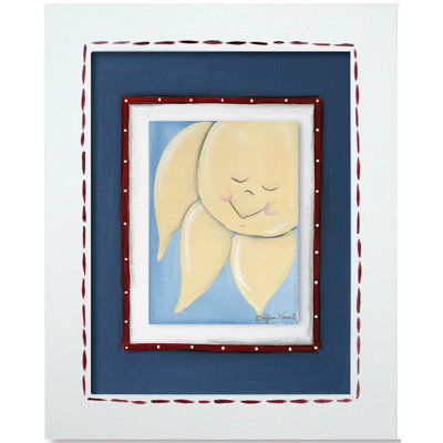 Doodlefish Moon and Star Sun Framed Giclee Wall Art
