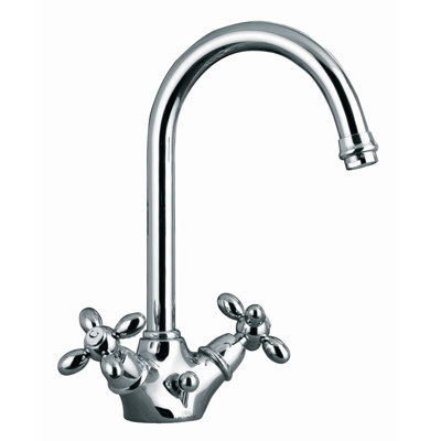 Fima by Nameeks Olivia Single Hole Bathroom Sink Faucet with Double Cross Handles