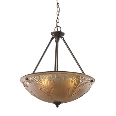 Landmark Lighting Restoration 4 Light Inverted Pendant