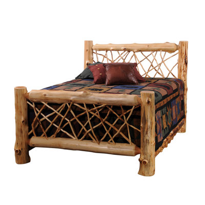 Fireside Lodge Traditional Cedar Log Slat Bedroom Collection