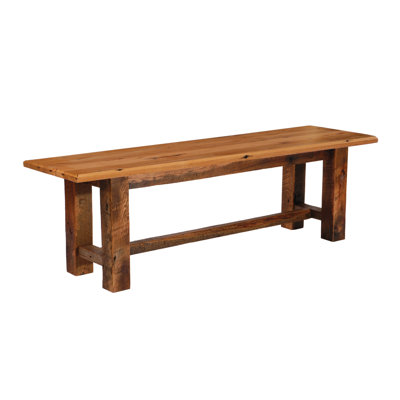 Fireside Lodge Reclaimed Barnwood Bench