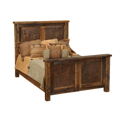 Barnwood Inset Panel Bed by Fireside Lodge -image