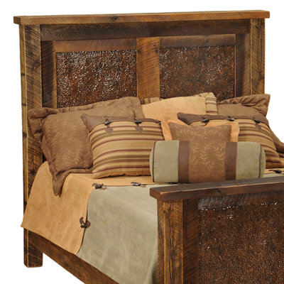 Click To Image : Barnwood Inset Copper Headboard by Fireside Lodge Now