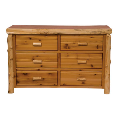 Traditional Cedar Log 6 Drawer Dresser by Fireside Lodge -image