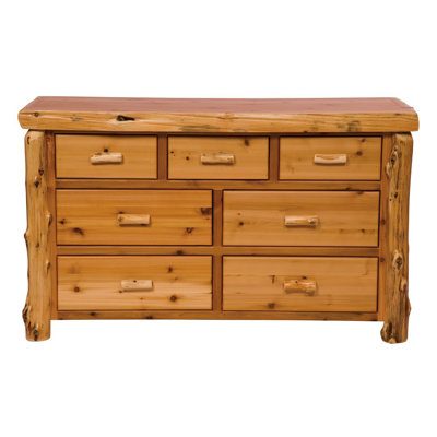 Click To Image : Traditional Cedar Log 7 Drawer Dresser by Fireside Lodge Now