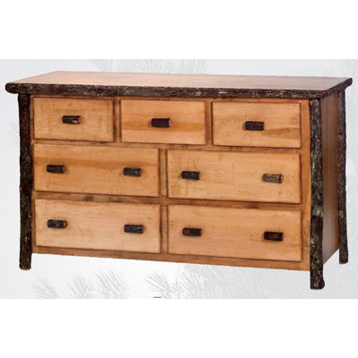 Click To Image : Hickory 7 Drawer Dresser by Fireside Lodge Now