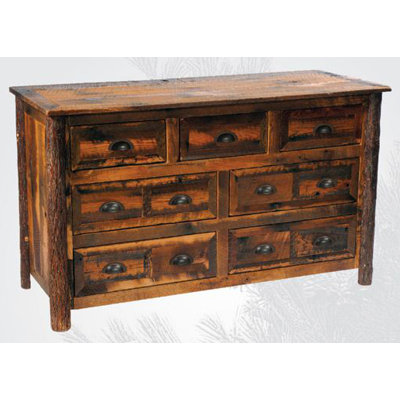 Click To Image : Reclaimed Barnwood 7 Drawer Dresser by Fireside Lodge Now