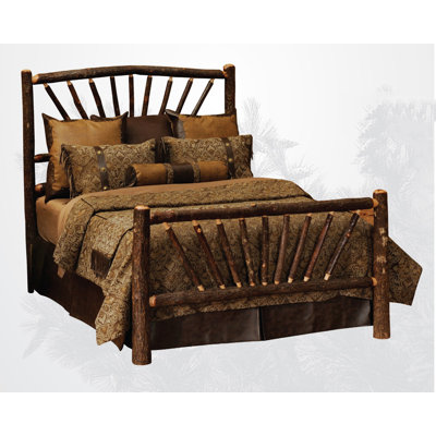 Click To Image : Hickory Slat Bed by Fireside Lodge Now