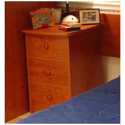 Utica Loft Three Drawer Narrow Chest by Berg Furniture -image