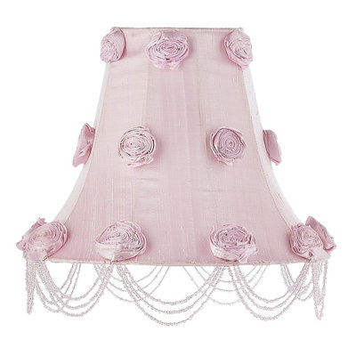 Jubilee Collection Large Crystal Dangle Lamp Base with Optional Shade