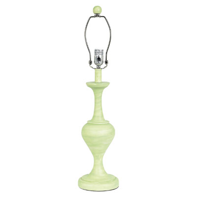 Jubilee Collection Curvature Large Table Lamp with White Tower Shade and Pink Bow on Base