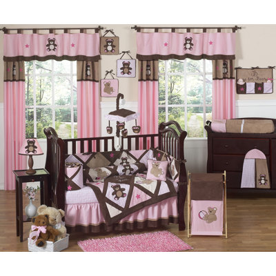 Sweet Jojo Designs Teddy Bear Pink Crib Bedding Collection