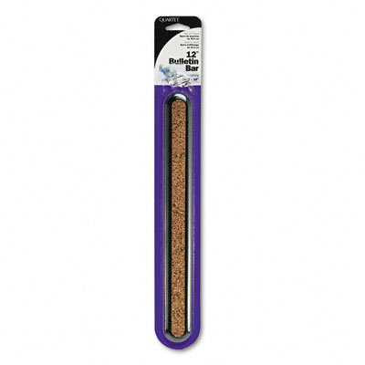 Quartet&reg; Bulletin Bar II Natural Cork Bulletin in Natural with Black Frame