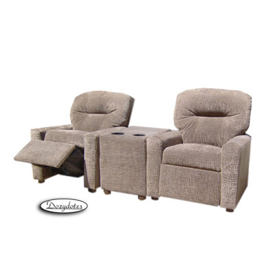 Dozy Dotes Theater Seating Leather Kid's Recliner Chair
