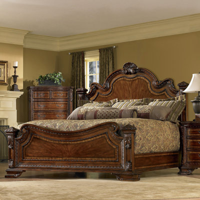Old World Estate Panel Bed by A.R.T. -image