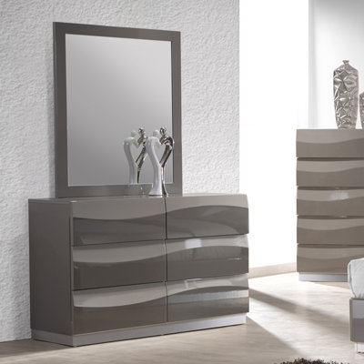 Delhi 6 Drawer Dresser by Chintaly Imports -image