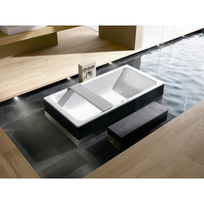 Kaldewei Bassino 78.7" x 39.4" Bath Tub with Paneling in White