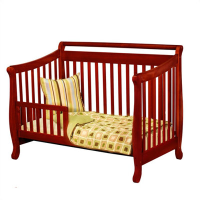 AFG Furniture Athena Amy Convertible Crib with Toddler Rail in Cherry