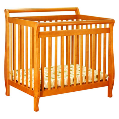 AFG Furniture Athena Mini Amy Convertible Crib in Pecan