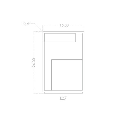 Click To Image : Lineground Side Table / Nightstand #2 by Skram Now