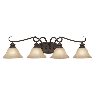 Lancaster Vanity Light in Rubbed Bronze
