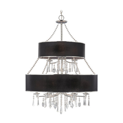 Golden Lighting Echelon  Chandelier in Chrome