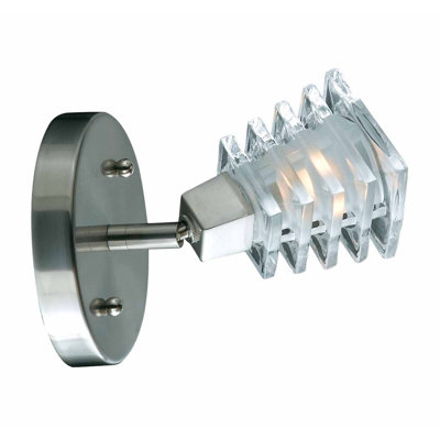 Triarch Lighting Milan  Wall Sconce in Brushed Steel