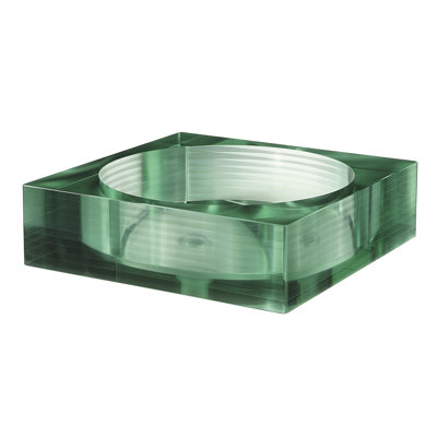 Avanity Square Tempered Segmented Glass Vessel Sink