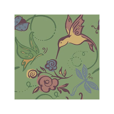 Joy Carpets Nature Green Flights of Fantasy Novelty Rug
