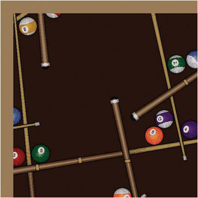 Joy Carpets Gaming & Entertainment Snookered Rug