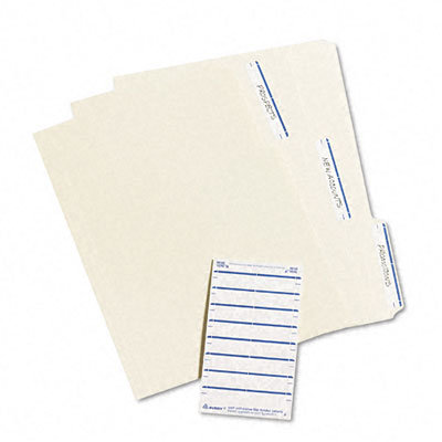 Avery Consumer Products File Folder Typewriter Labels, 3-7/16 x 15/16, Dark Blue, 252/Pack                                                           