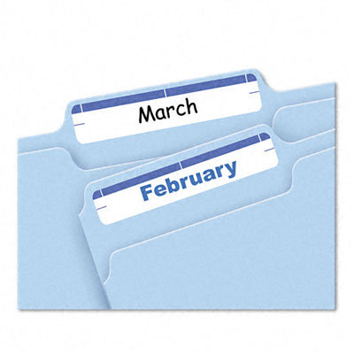 Avery Consumer Products Adhesive File Folder Typewriter Labels, 3-7/16 x 15/16, Purple, 252/Pack                                                     