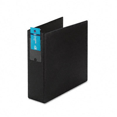 Avery Consumer Products Durable Vinyl Slant Ring Binder w/Label Holder, 4in Capacity, Black