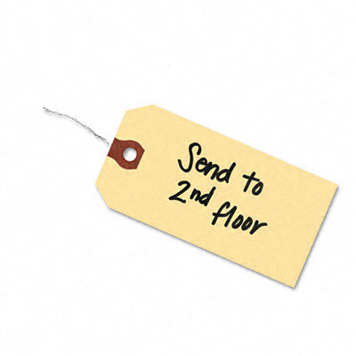 Avery Consumer Products Shipping Tag w/Reinforced Eyelet, Paper/Double Wire, 4-3/4 x 2-3/8, MLA, 1000/Pk                                             