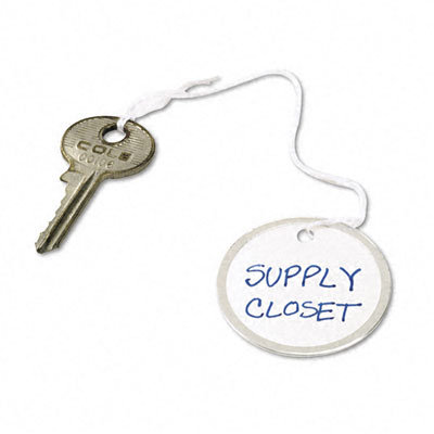 Avery Consumer Products Metal Rim Marking Tags, Paper/Twine/Metal, 1-5/8" Diameter, White, 500 per Box                                               