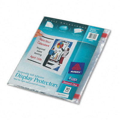Avery Consumer Products Top-Load Display Sheet Protectors, Letter, 10/pack                                                                           