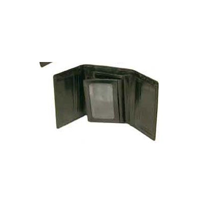 Bond Street, LTD. Hand Stained Italian Leather Trifold Wallet with Wing
