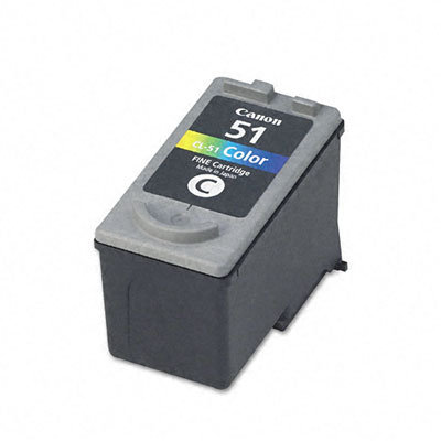 Canon CL-51 (0618B002, BC-91) Inkjet Cartridge, Tri-Color                                                                          