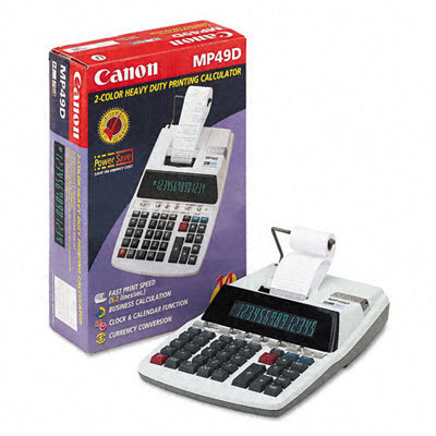 Canon MP49D Desktop Calculator, 14-Digit Fluorescent, Two-Color Printing                                                           