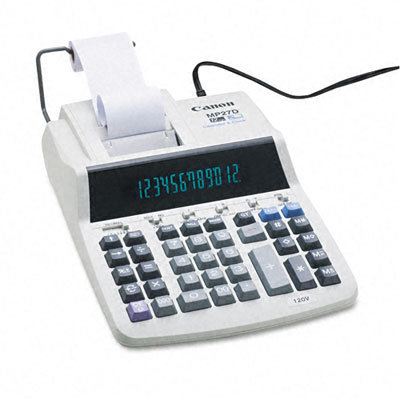 Canon MP27D Desktop Calculator, 12-Digit Fluorescent, Two-Color Printing                                                           