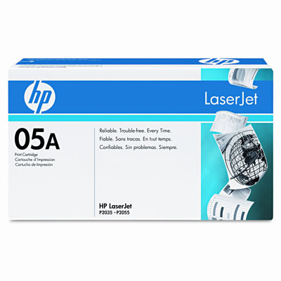 HP Ce505A (05A) Toner Cartridge, 2300 Page-Yield