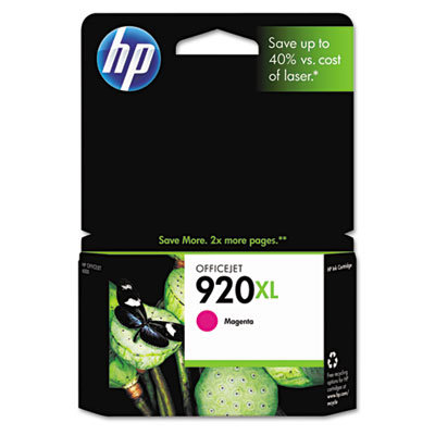 HP CD973AN (HP 920XL) High-Yield Ink, 700 Page-Yield, Magenta
