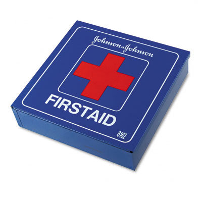 Johnson & Johnson Industrial First Aid Kit for 50 People, 225 Pieces, Metal Case                                                               