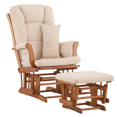Storkcraft Custom Tuscany Glider and Ottoman