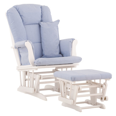 Storkcraft Custom Tuscany Glider and Ottoman