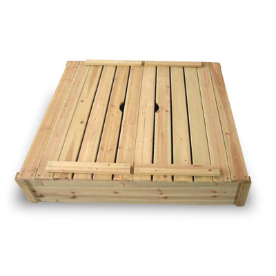 Badger Basket Cedar Sandbox with Two Bench Seats