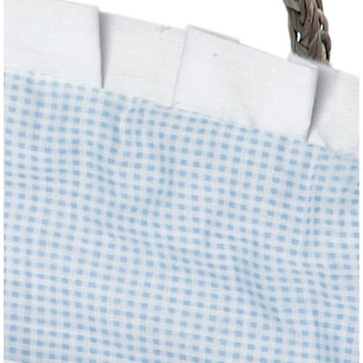 Badger Basket Hooded Moses Basket with Gingham Bedding
